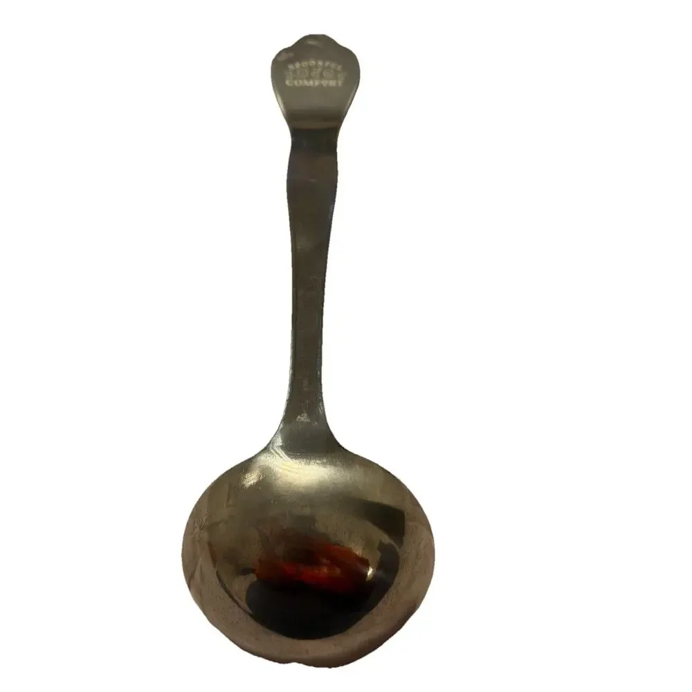 Vintage SPOONFUL OF COMFORT Metal Serving Ladle 8” Handle Soup Chili 3379-60